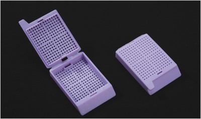 Embedding Cassettes, POM Material Square Holes 0.9X0.9mm, Removed Lid White/Blue/Pink/Yellow/Green C