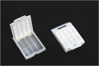 Embedding Cassettes, POM Material Strip Holes, Hinged Lid White/Blue/Pink/Yellow/Green Colore Chosed