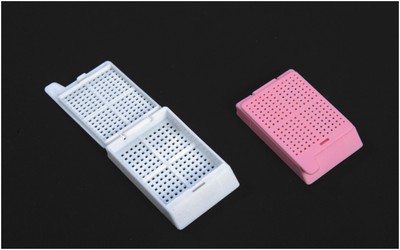 Embedding Cassettes, POM Material Square Holes 0.9X0.9mm, Assembled Lid White/Blue/Pink/Yellow/Green