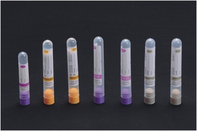 Non Vacuum Tube Round Bottom With Rubber, Safety Cap